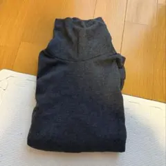 UNIQLO タートルネックヒートテック　フリース　チャコールグレー