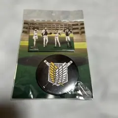 進撃の巨人　ソフトバンクホークス　缶バッジセット