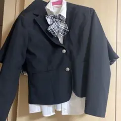 入学式　卒園式　発表会ブレザー160一式セット 黒