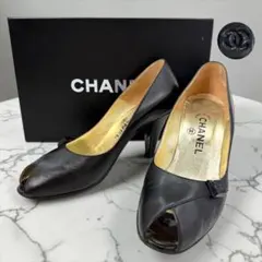 CHANEL シャネル ハイヒール パンプス オープントゥ ココマークのサムネイル
