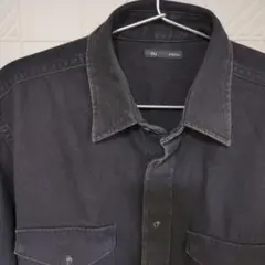 GUオンライン限定デニムウェスタンシャツ黒サイズS
