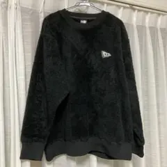 new eraトレーナー ブラック フリース　ボア　XL