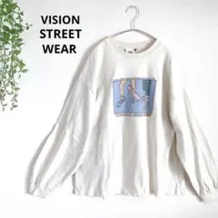 ヴィジョンストリートウェア　ロングスリーブTシャツ　グラフィックプリント　L