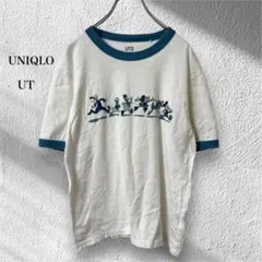 ユニクロ UT【M】ミッキープリントTシャツ ディズニー 半袖 クルーネック