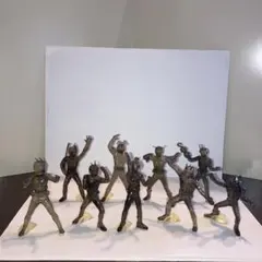HGガチャ 仮面ライダーブラッククリアバージョン 9体セット