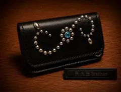 トラッカーウォレット ショート クロムエクセル スタッズ レザー