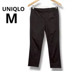 UNIQLO スラックス Mサイズ コットン混紡　ユニクロ　ブラック　黒　パンツ