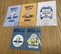 スヌーピーフェスティバル　ハワイ　ポストカード　ステッカー
