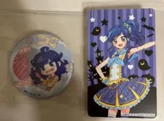 アイカツ　カレンダーガール　ホログラム缶バッジ　アトレ　特典　スクールドレス