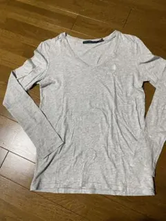 お値下げ❗️Ralph Lauren Sport グレー Vネック Tシャツ XS