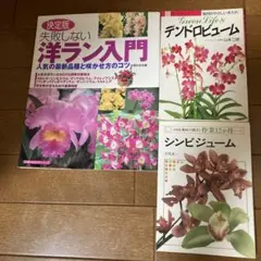 3冊　失敗しない洋ラン入門、デンドロビューム、シンビジューム