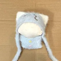 【10-12cmぬい服】　　ふわふわ×ねこモチーフぬい服