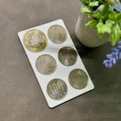 【極薄1.8mm】クレジットカードサイズ薄型コインケース 1000円分 ホワイトのサムネイル