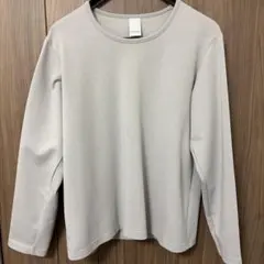 Casper John ドレープUネックカットソー　グレー　Sサイズ