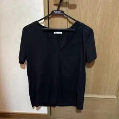 ザラ　ZARA ブラック　ポケット付き　Tシャツ　S