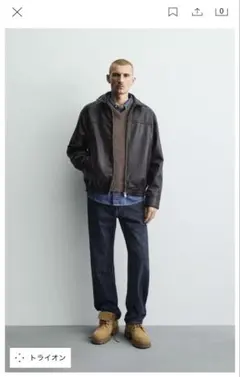 zara レザージャケット　sサイズ