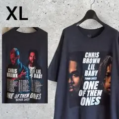 2022年ツアー Tシャツ クリスブラウン リルベイビー 両面プリント　XLのサムネイル