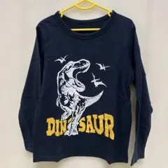 恐竜プリント 長袖カットソー 130