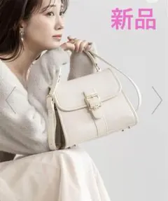 【新品】ランダ　2wayモノグラムデザインハンドバッグ