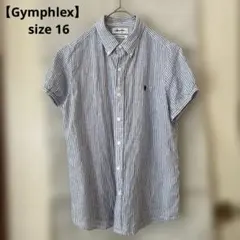 ジムフレックス Gymphlex ボタンダウン リネン半袖シャツ 16のサムネイル