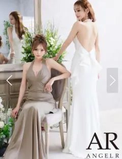 エンジェルアール バックオープン ロングドレス リボン マーメイド シュガー