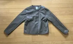 レザー風　ライダースジャケット　合皮　テチチ