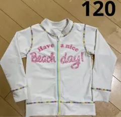 ラッシュガード　白　ホワイト　120 エフオーインターナショナル