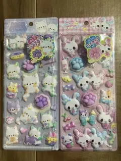 クーリア 肉球シール ２種セット ナイトミャウ キャンディツインズ