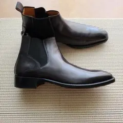 e0215 新品同様 GUCCI サイドゴアブーツ 39EJ 黒 ブラック 革靴 - メルカリ