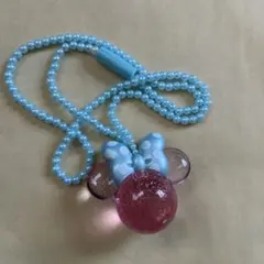 ディズニー ミニーちゃん 光る ペンダント ネックレス