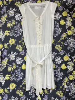 Facetoo ♡新品未使用　チュニック　ブラウス　フリル　レース　シルク　絹