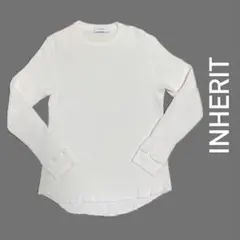 INHERIT インヘリット ワッフル サーマル ロンT 白 ホワイト 長袖のサムネイル