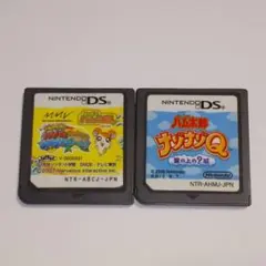 △2本セット とっとこハム太郎ハムちゃんずのハムハムチャレンジ ナゾナゾQ DS