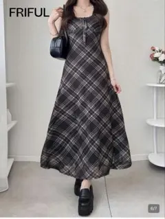 SHEIN FRIFUL キャミワンピース ブラック Sサイズ 新品