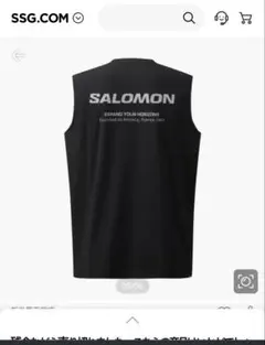 SALOMON サロモン ノースリーブ タンクトップ ブラック XL