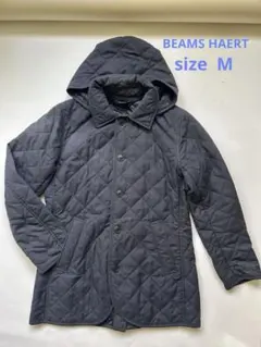 BEAMS HEART グレー キルティングジャケット M ビームス　コート