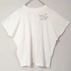 niko and ... ホワイト Tシャツ フレンチスリーブ ゆったり