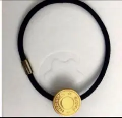 エルメス ヘアゴム・シュシュ ブラック　本革　2025年　HERMES エルメス ヘアゴム・シュシュ ブラック 本革 2025年 HERMES