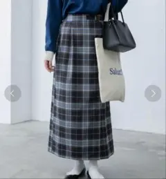 チェックスカート タイト