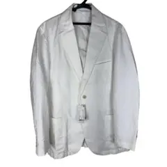 【UNIQLO】リネンコットンジャケット white XL