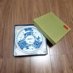 有田焼 皿 染付 山水画 箱つき5枚セット