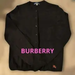 BURBERRY　黒ニットカーディガン　38