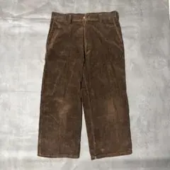 Converse コーデュロイ ストレートパンツ 太畝 メンズ 茶色 焦茶