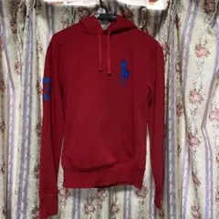 ラルフローレンポロパーカー赤