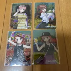五等分の花嫁　オリジナルクリアカード　4種類　♡