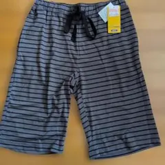 ボーダー柄 ルームパンツ チャコール Mサイズ