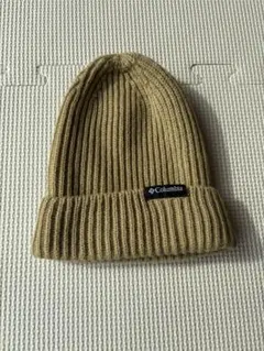 Columbia ニット帽 ベージュ　キッズ