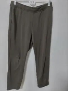 【訳あり】ユニクロ　スウェット　パンツ　カーキ　裏起毛　暖パン