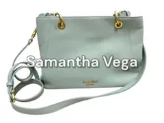 SamanthaVega 2wayショルダーバッグ ハンドバッグ ミントグリーン