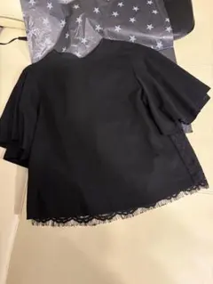 売り切り価格❗️アドーア♡バックレースブラウス♡ブラック♡美品のサムネイル